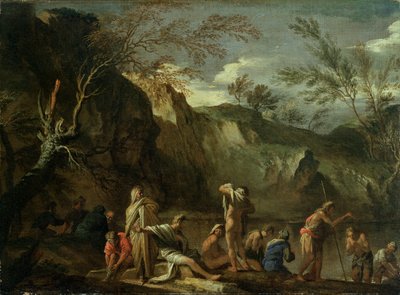 The Baptism of Christ by Salvator Rosa